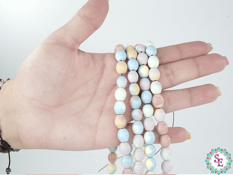 PIEDRA NATURAL OVALO 8*10M JASPER ARCOIRIS