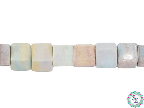 PIEDRA NATURAL CUBO 6*6MM JASPER ARCOIRIS