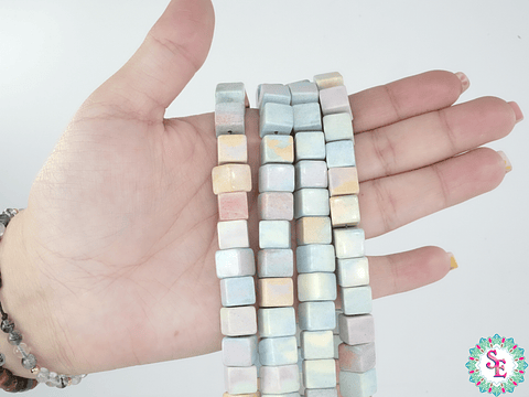 PIEDRA NATURAL CUBO 9*9M JASPER ARCOIRIS