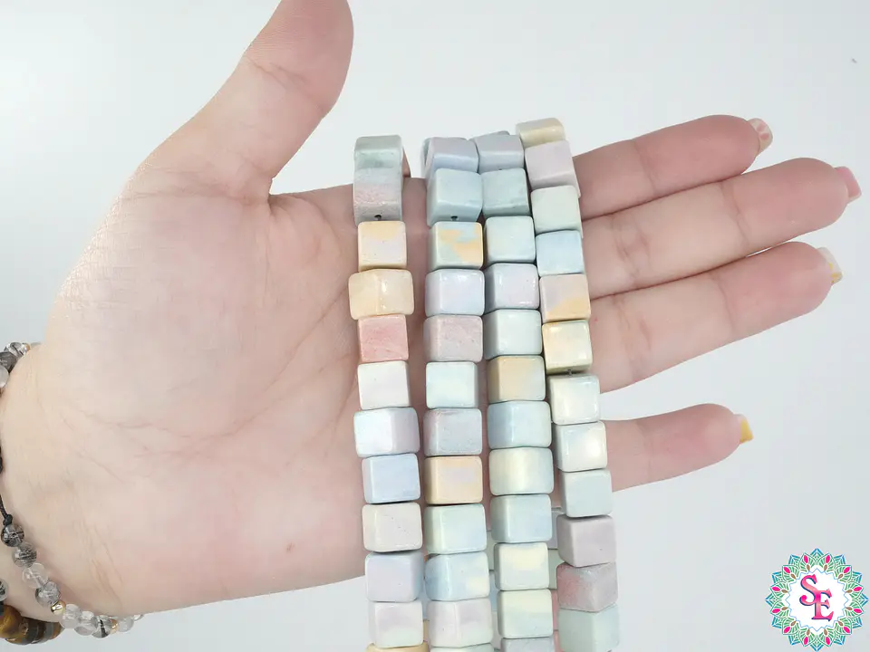 PIEDRA NATURAL CUBO 9*9M JASPER ARCOIRIS 2