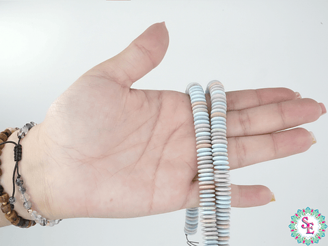 PIEDRA NATURAL DISCO 8*2M JASPER ARCOIRIS