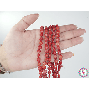 PIEDRA NATURAL CORAL  ARROZ  6*4MM