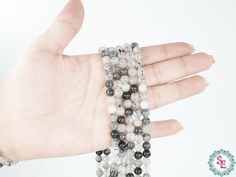 PIEDRA NATURAL LISA  # 6MM TURMALINA