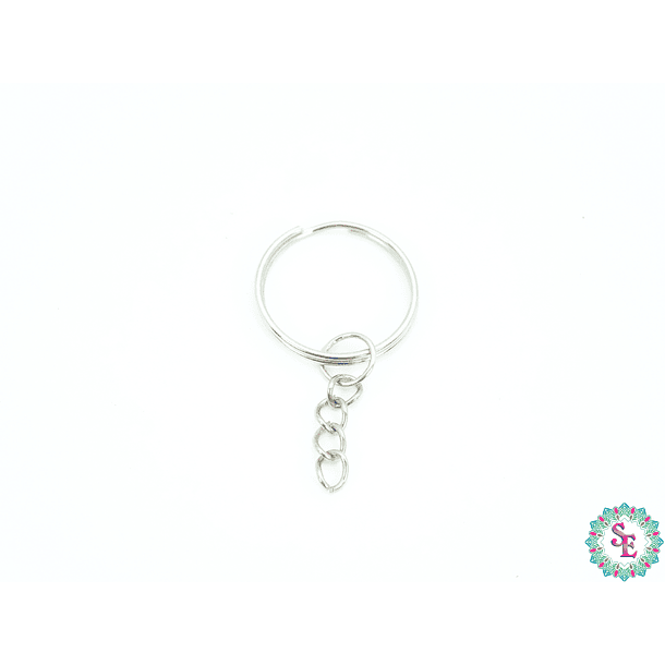 KEYRING RING #2 25MM SMOOTH NICKEL PLATED X 12 UNIT