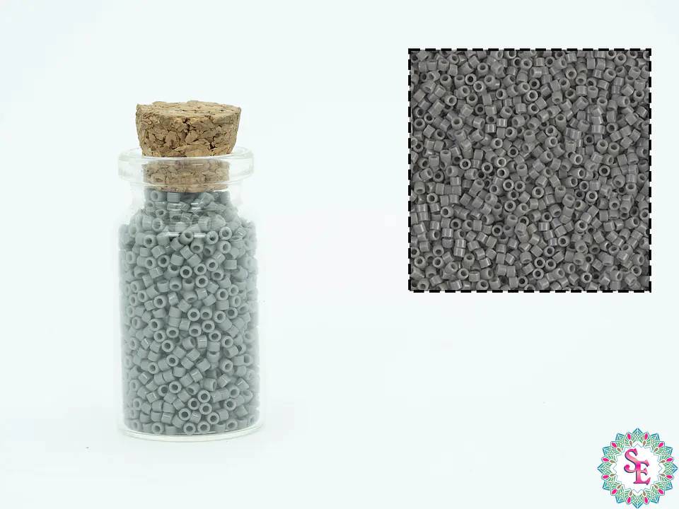 MIYUKI DELICA 11/0 OPAQUE GREY  DB0731 X 10 GRAMOS  2