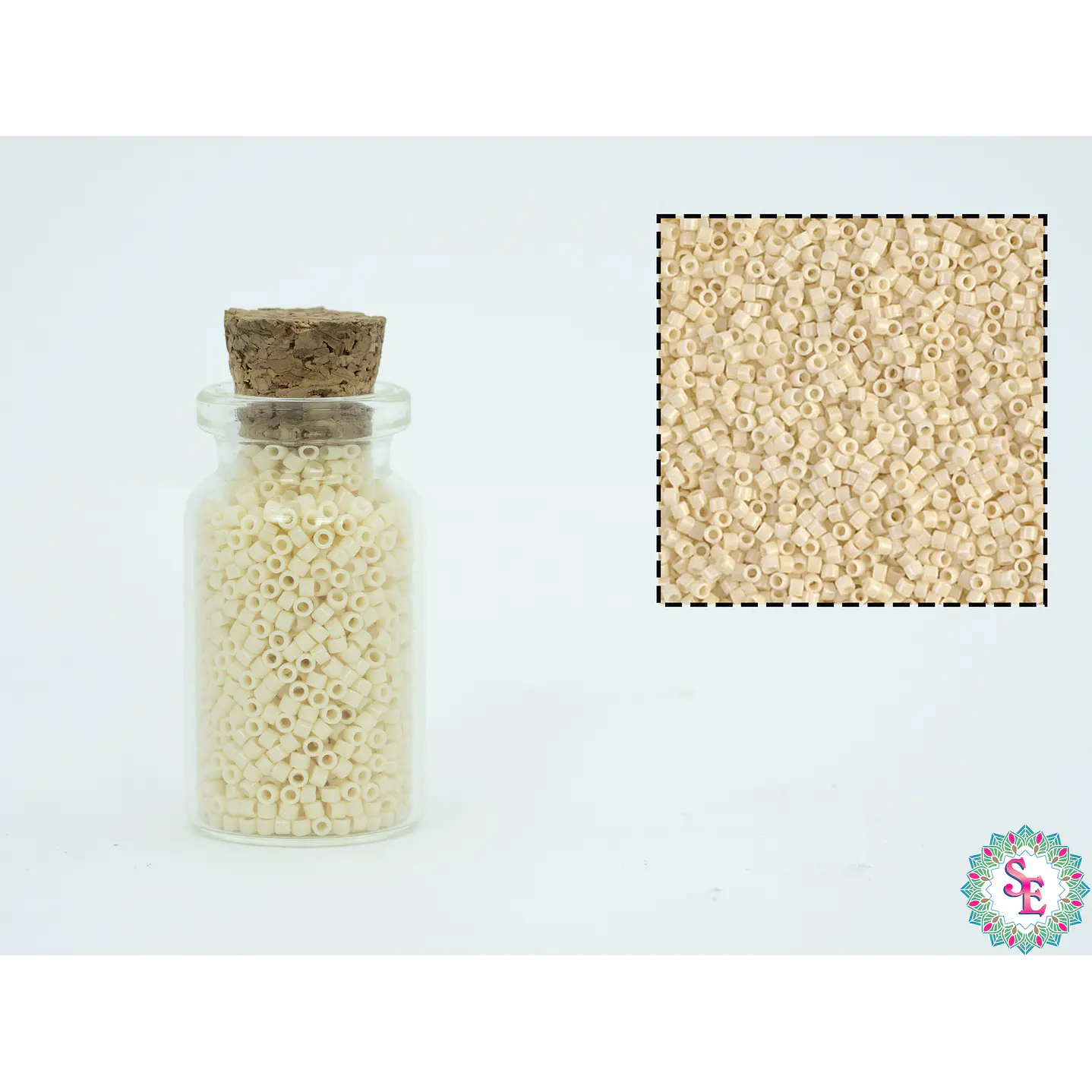 MIYUKI DELICA 11/0 OPAQUE CREAM DB0732 X 10 GRAMOS 2