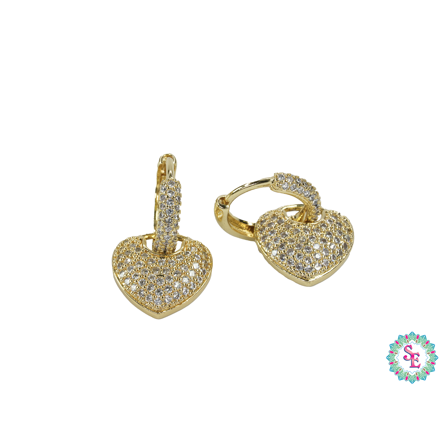 RODIO TERMINADO DORADO CANDONGA 12MM DIJE CORAZON  1