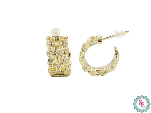 RODIO TERMINADO DORADO TOPO 17*9MM CIRCON 