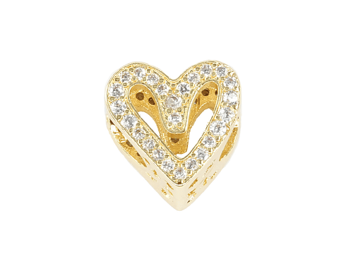 RODIO DORADO PANDORA CORAZON 12*11*8M CIRCON