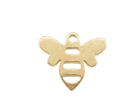 ACERO DORADO DIJE ABEJA 12*14*1.3MM 