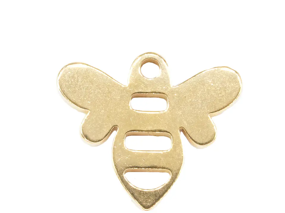 ACERO DORADO DIJE ABEJA 12*14*1.3MM  1