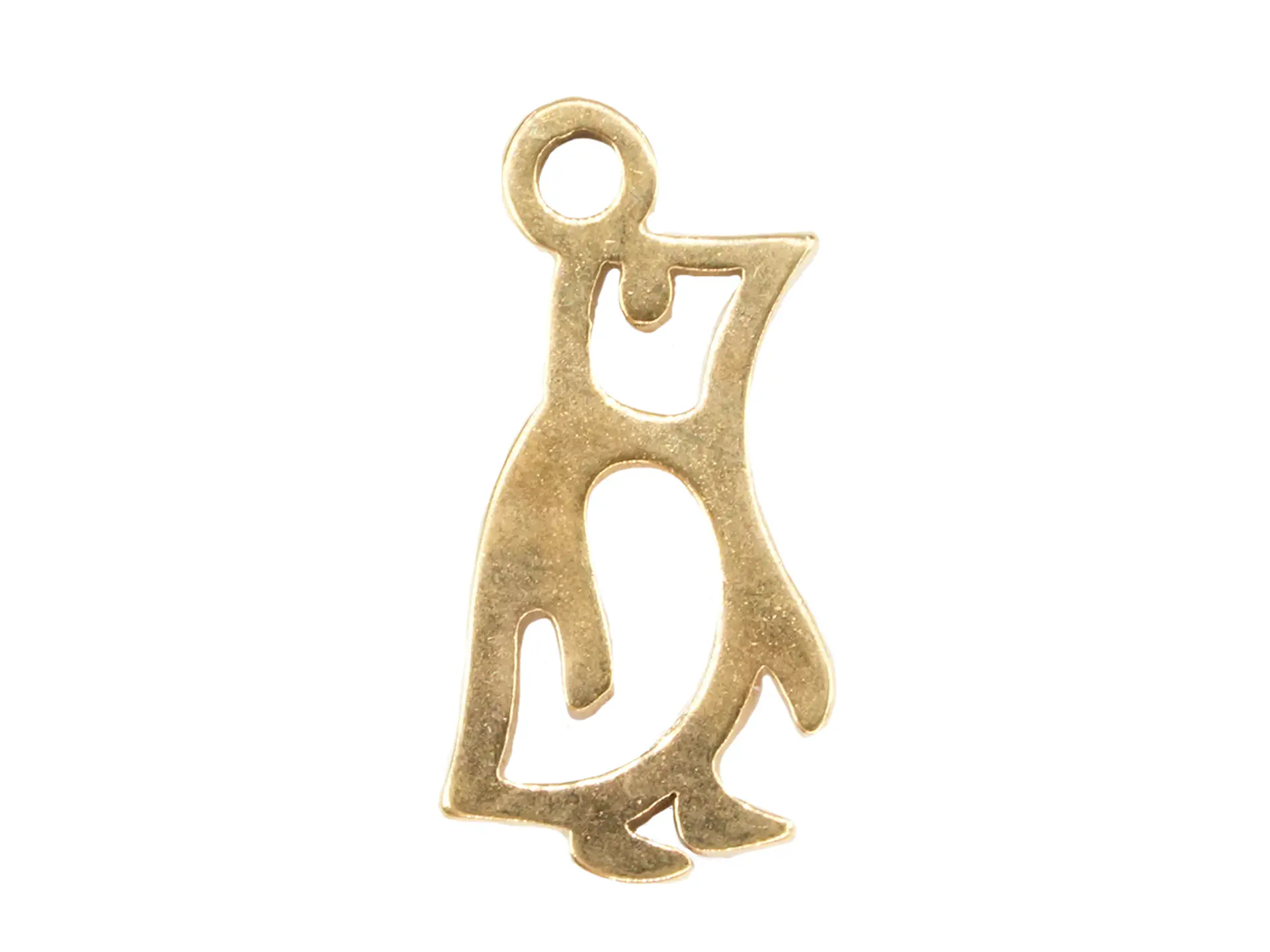 ACERO DORADO DIJE PINGUINO 14*7*1.3MM  1