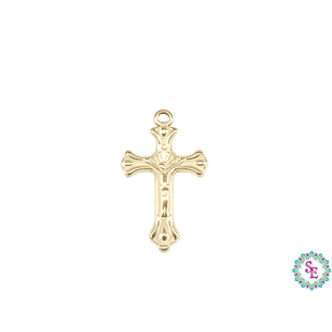 ACERO DORADO CRISTO 32*19*2.5MM  FIGURA 25