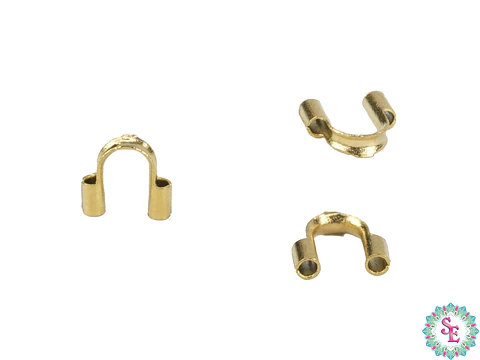 ACERO DORADO TERMINAL GUAYA 0.8MM PAQUETE POR 10 UNIDADES 