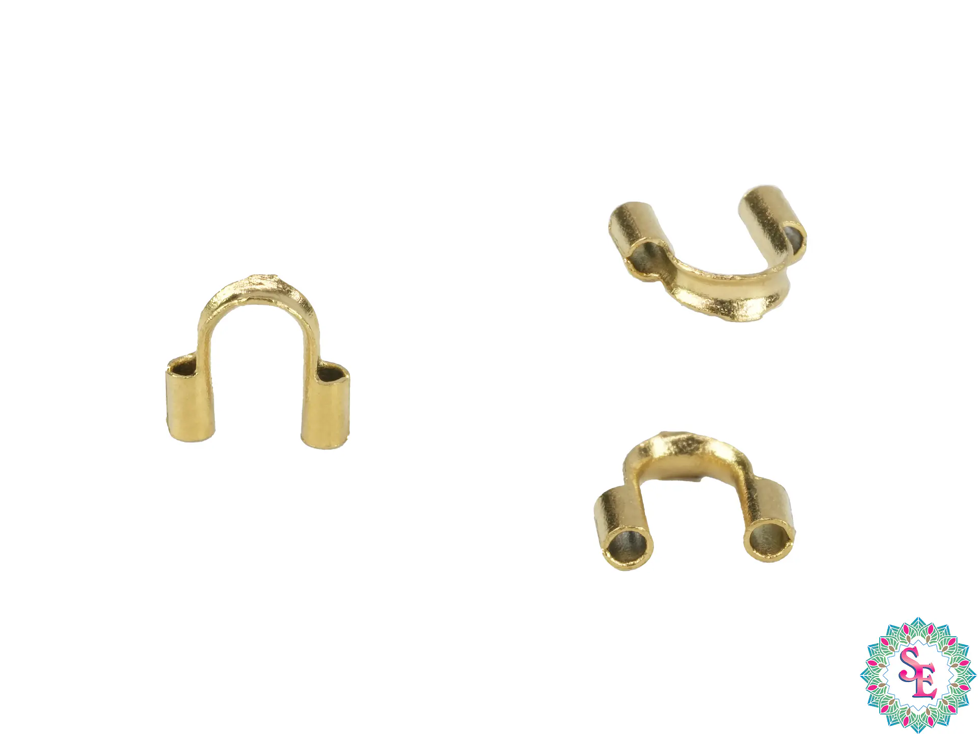 ACERO DORADO TERMINAL GUAYA 0.8MM PAQUETE POR 10 UNIDADES  1