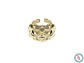 RODIO DORADO ANILLO CHUNKY #7.5  GRABADO - Miniatura 2