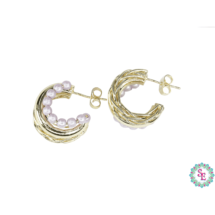 RODIO TERMINADO DORADO TOPO 21 PERLA LILA 20*13MM 1