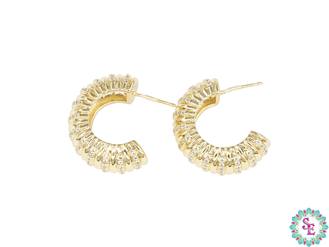 RODIO TERMINA DORADO TOPO 40 CIRCONES 25*9MM