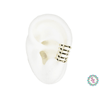 RODIO DORADO EARCUFF LISO 5 AROS 15*10MM 2