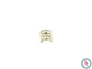 RODIO DORADO EARCUFF ARRUGADO 13*11MM - Miniatura 2