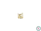 RODIO DORADO EARCUFF ARRUGADO 13*11MM - Miniatura 3
