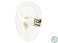 RODIO DORADO EARCUFF ARRUGADO 13*11MM - Miniatura 1