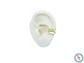 RODIO DORADO EARCUFF LISO  13*8.5MM - thumbnail 1