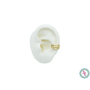 RODIO DORADO EARCUFF LISO  3 AROS 13*7.5MM