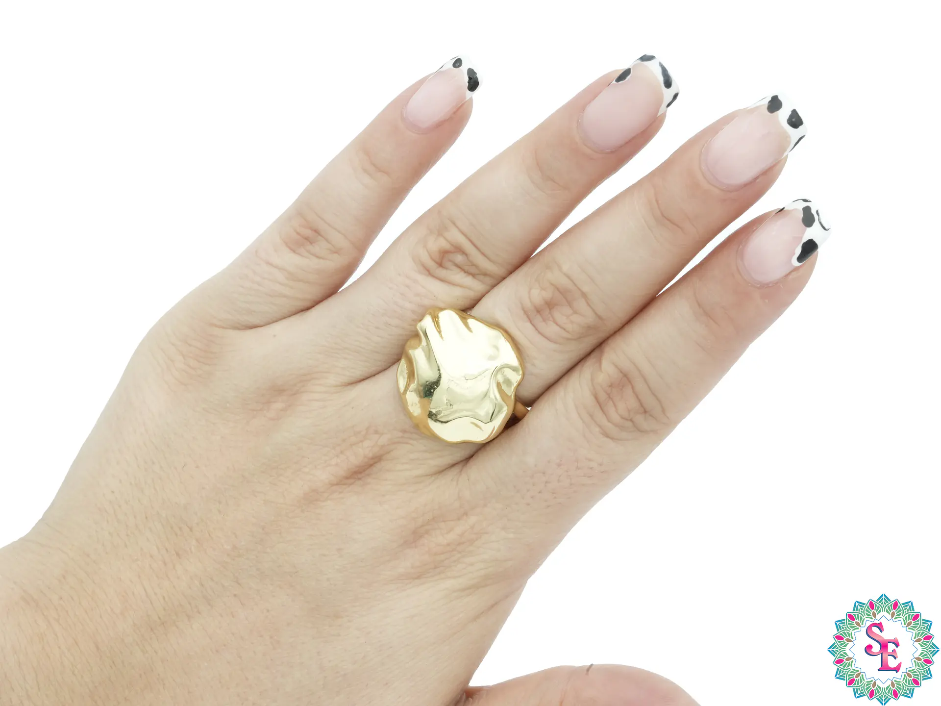 RODIO DORADO ANILLO #7   PLANO AMORFO 22MM 1