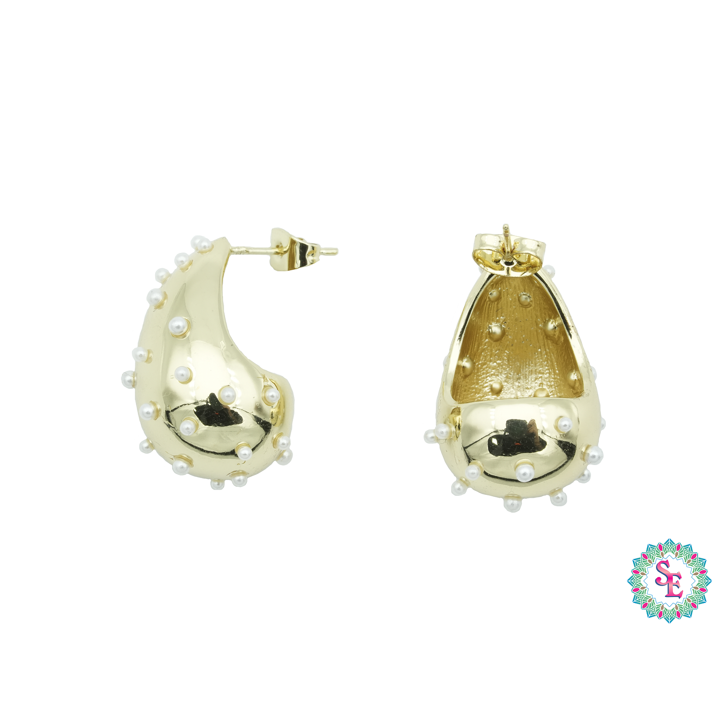 RODIO TERMIN DORADO TOPO 53 LAGRIMA PERLA 26*16MM 2