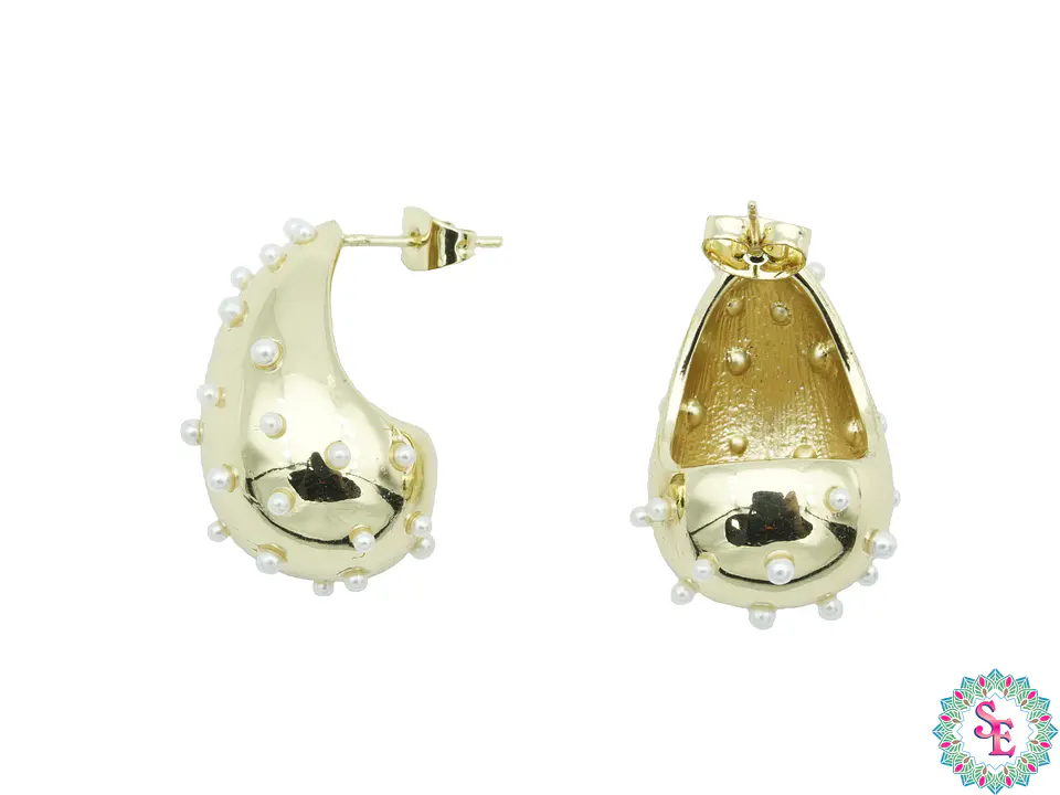 RODIO TERMIN DORADO TOPO 53 LAGRIMA PERLA 26*16MM 2