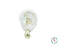 RODIO TERMIN DORADO TOPO 53 LAGRIMA PERLA 26*16MM - Miniatura 1