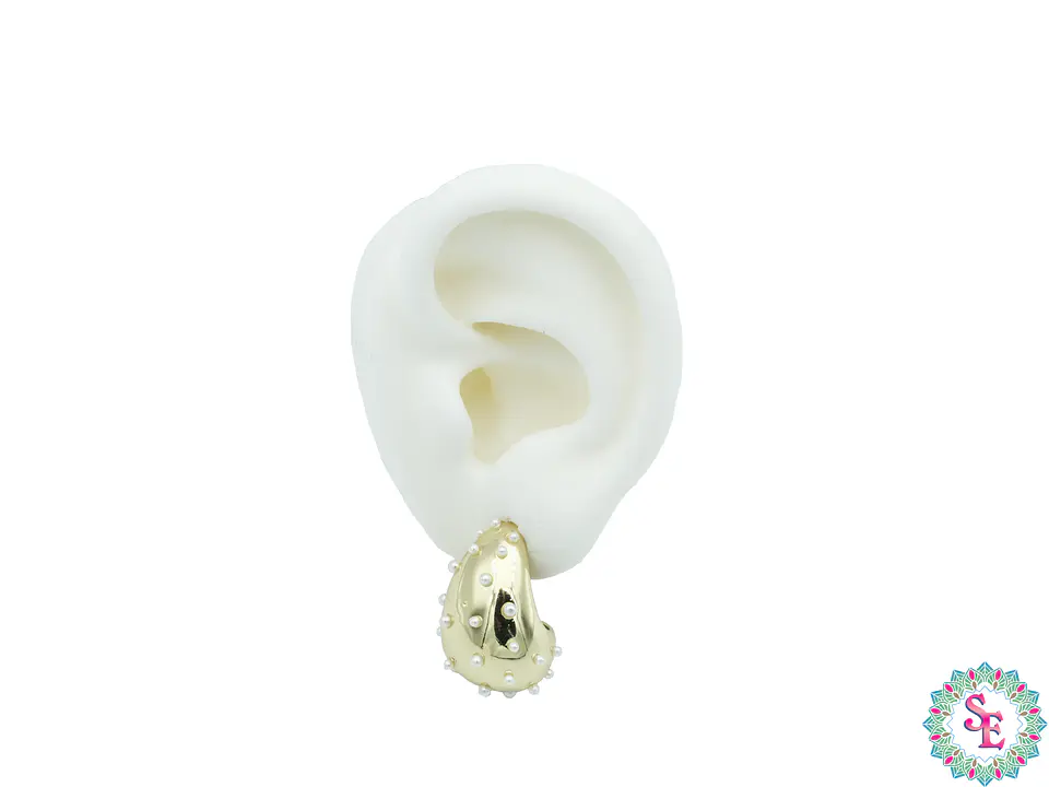 RODIO TERMIN DORADO TOPO 53 LAGRIMA PERLA 26*16MM 1
