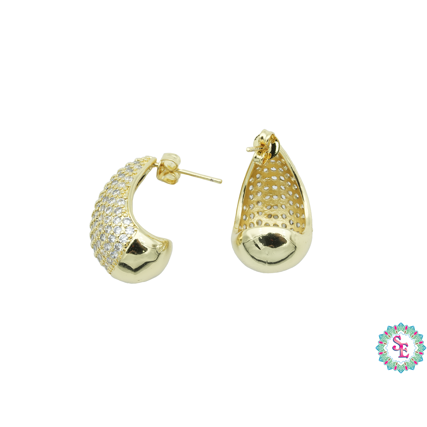 RODIO TERMIN DORADO TOPO 55 LAGRIMA CIRCON 22MM 2