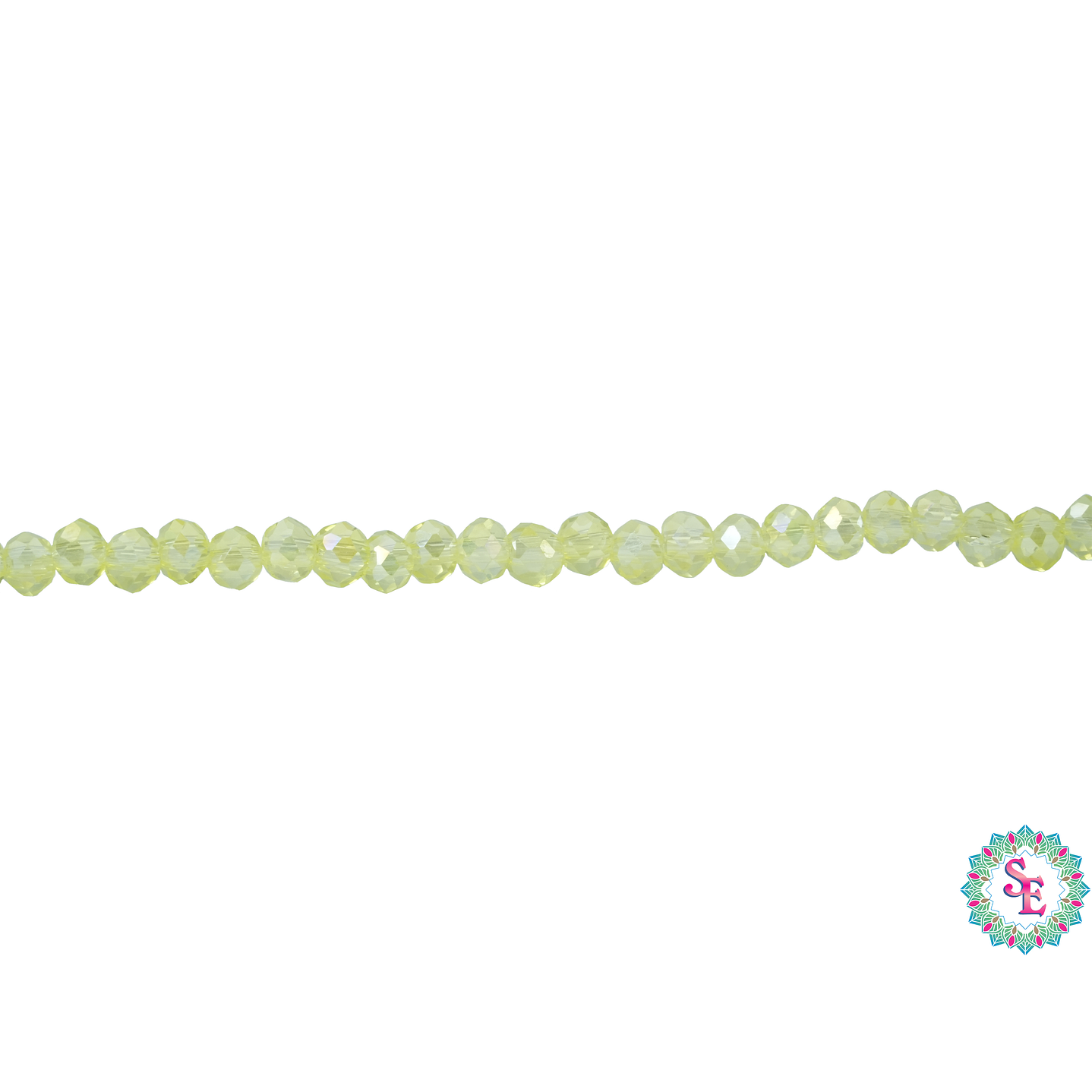 CRISTAL MURANO # 3MM AMARILLA AB TRASPARENTE  1