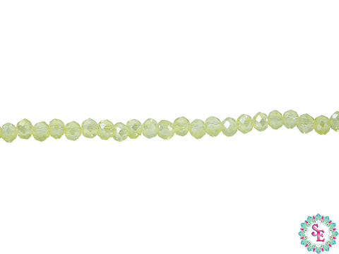 CRISTAL MURANO # 3MM AMARILLA AB TRASPARENTE 