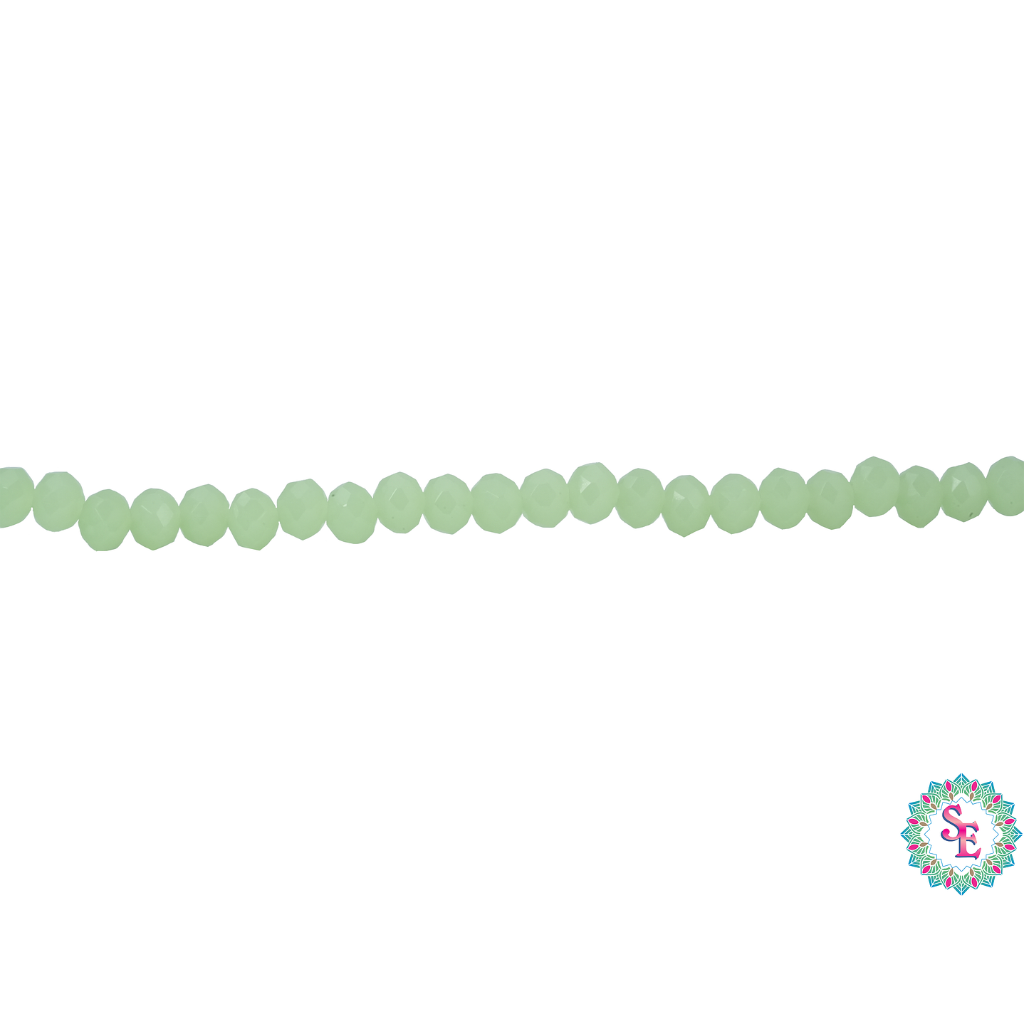 CRISTAL MURANO # 3MM VERDE PERA MATE HIELO  1