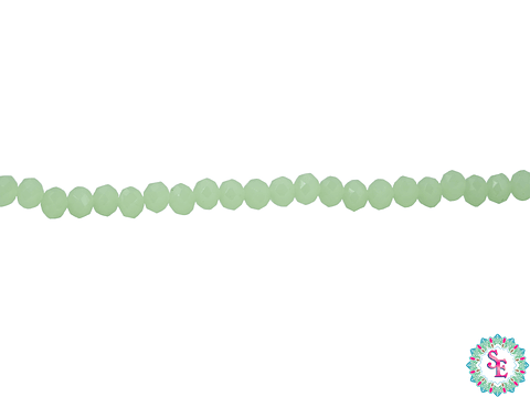 CRISTAL MURANO # 3MM VERDE PERA MATE HIELO 