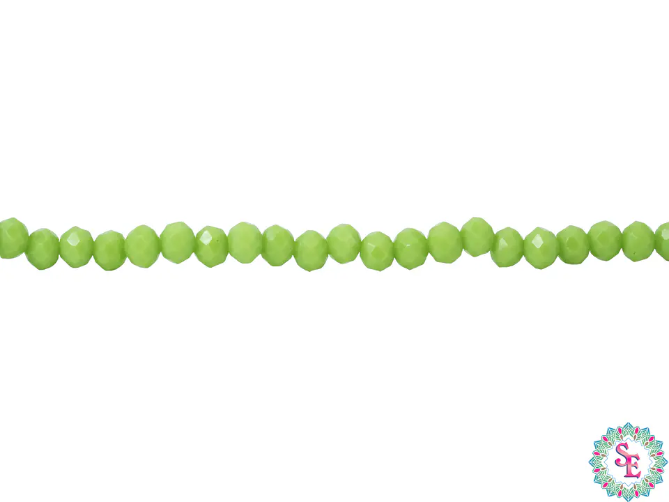 CRISTAL MURANO # 3MM VERDE PERA MATE  1