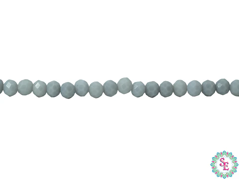 CRISTAL MURANO # 4MM GRIS MATE