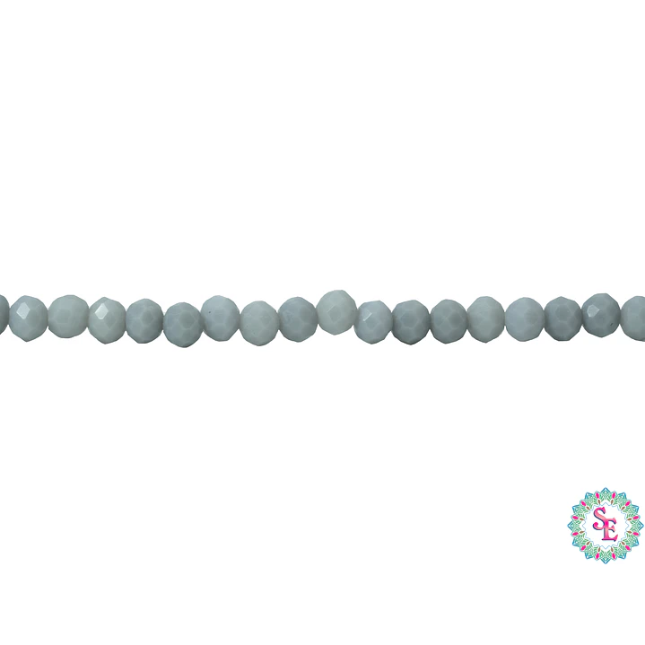 CRISTAL MURANO # 4MM GRIS MATE 1
