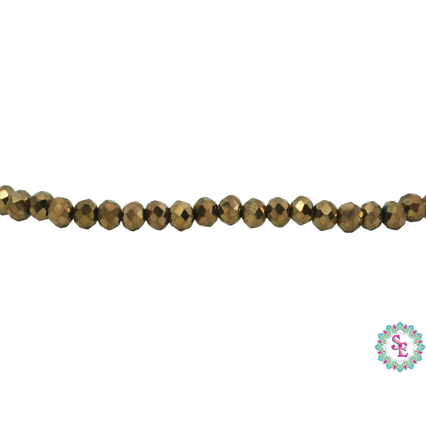 CRISTAL MURANO # 3MM COBRE METALIZADO 1