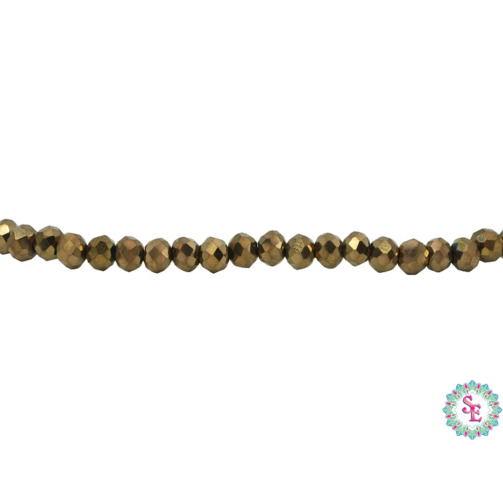 CRISTAL MURANO # 3MM COBRE METALIZADO 1