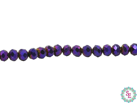 CRISTAL MURANO # 4MM MORADO ELECTRICO