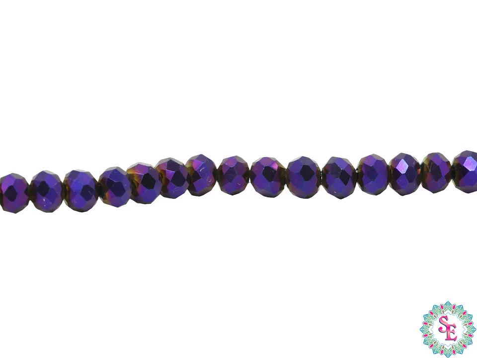 CRISTAL MURANO # 4MM MORADO ELECTRICO 1