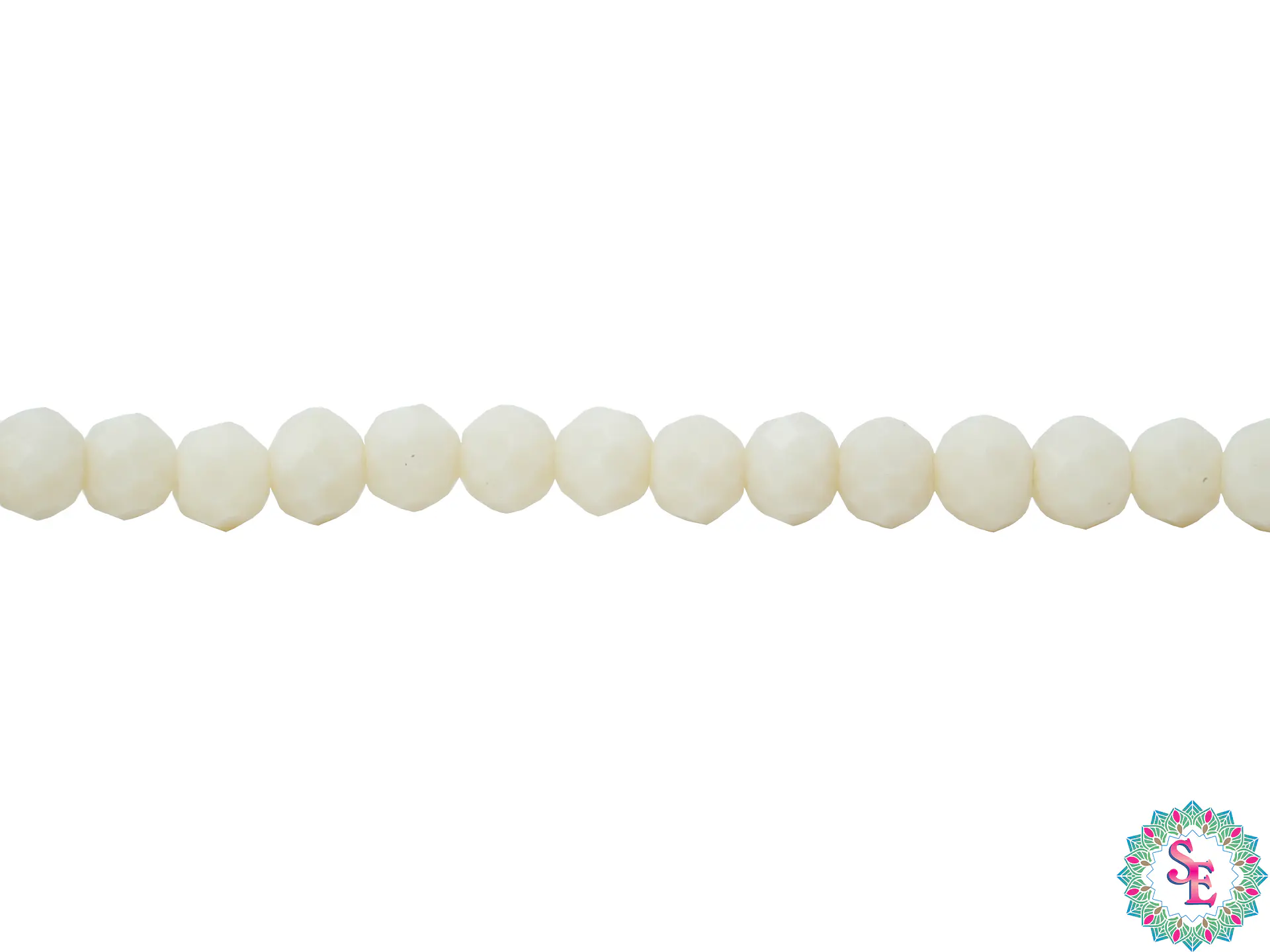 CRISTAL MURANO # 4MM BEIS MATE   TIRA 146 UND APROX 1