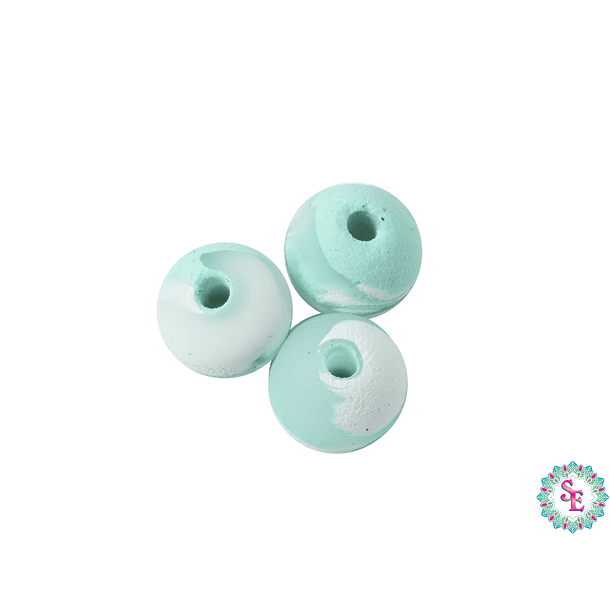 NEOPRENO TRANSPARENTE CAMUFLADO # 8MM MENTA BLANCO