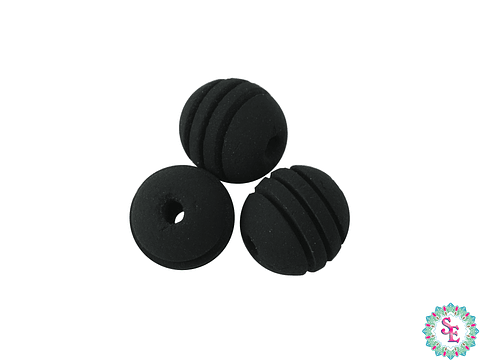 NEOPRENO NEGRO RAYADO # 8MM