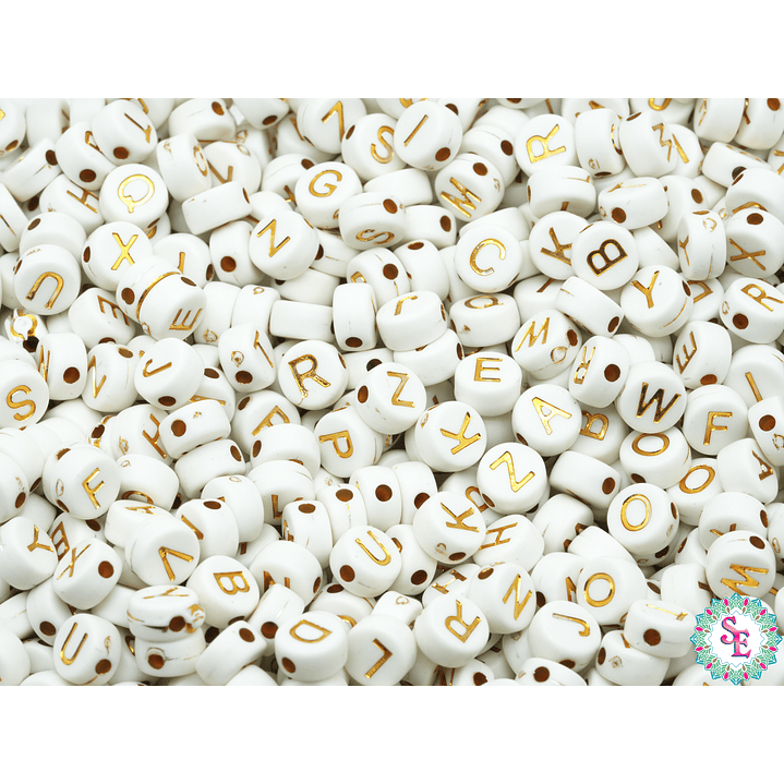 ACRILICO PLANO BLANCO LETRA DORADA 8MM  1