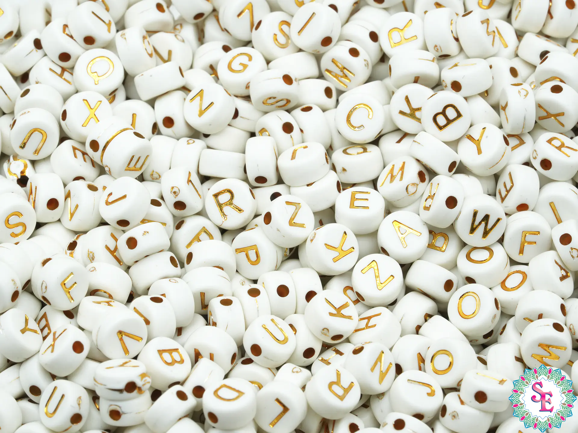 ACRILICO PLANO BLANCO LETRA DORADA 8MM * 50 GRAMOS 1